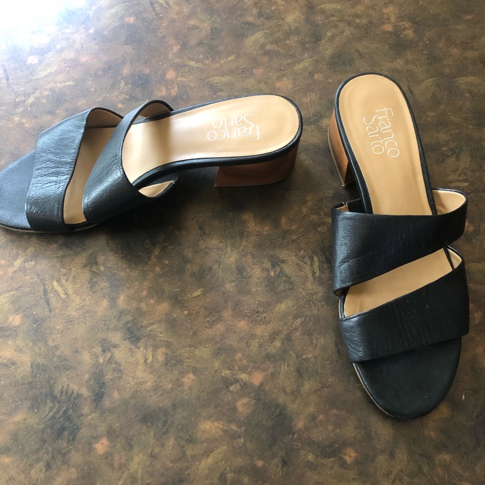 Franco Sarto black sandals